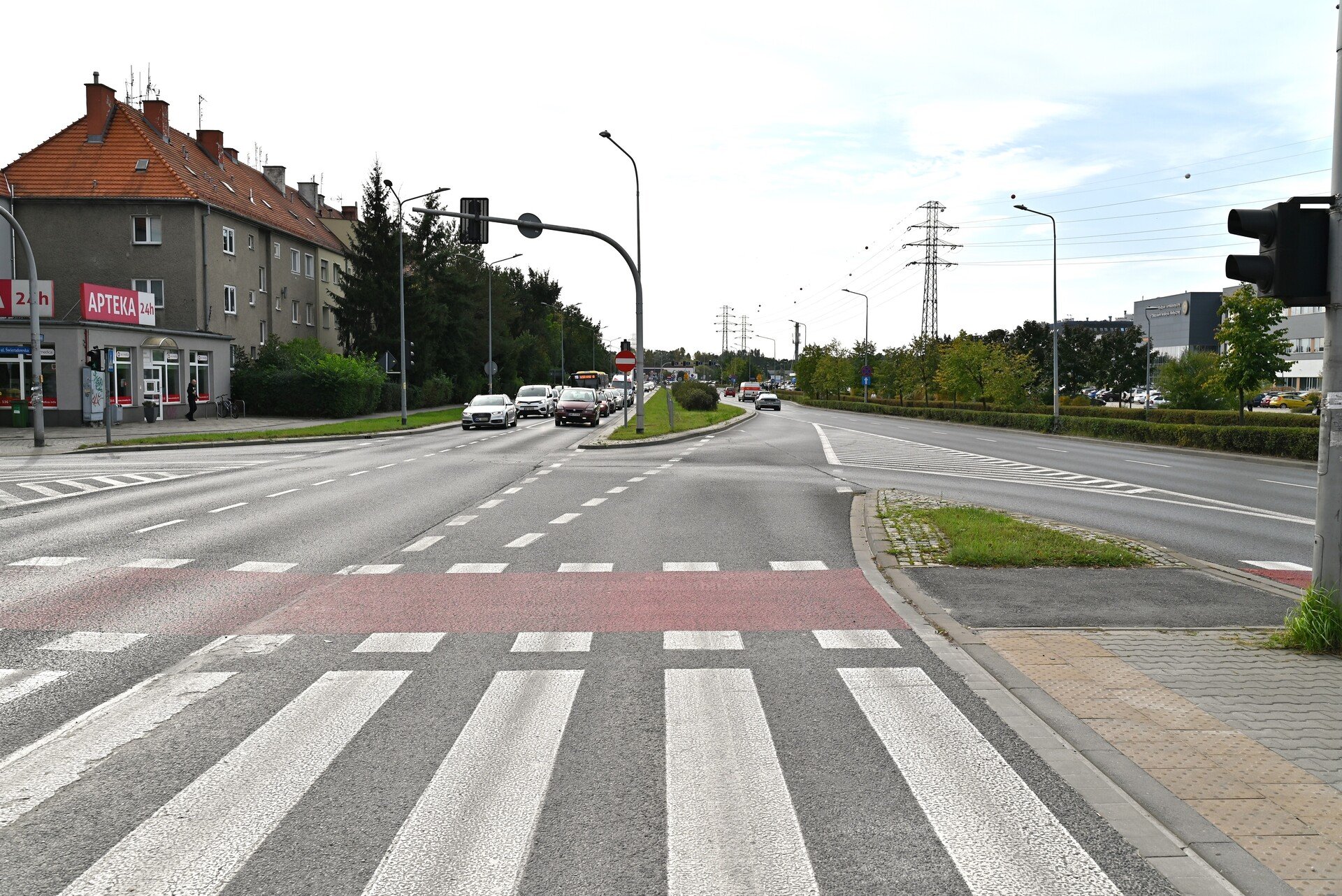 Ulica Borowska. Tędy będzie jeździł tramwaj.