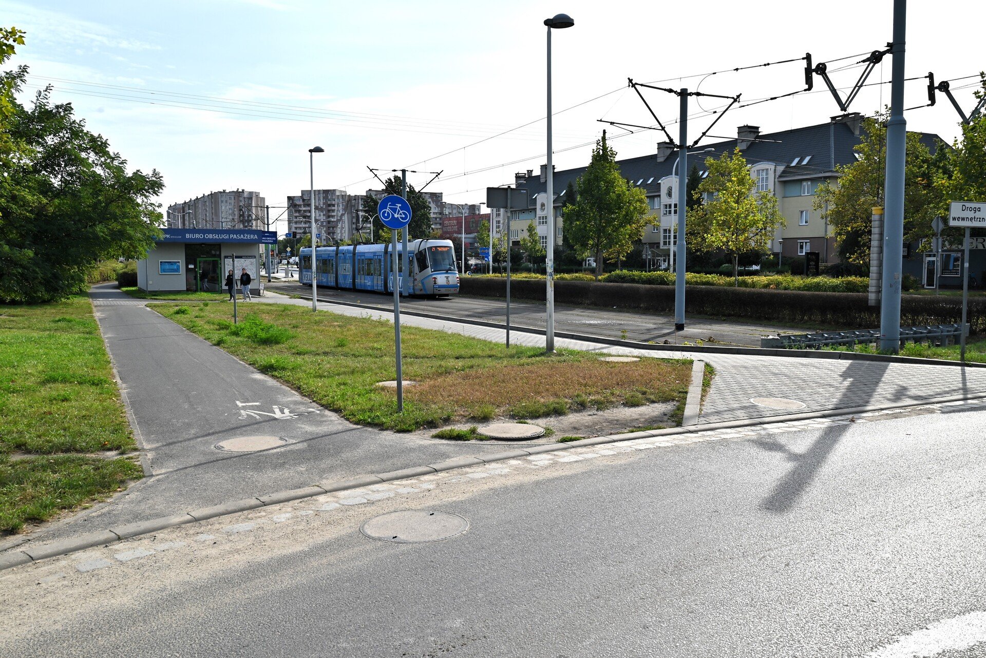 Tramwaje, kt&oacute;re widać na krańc&oacute;wce przy ul. Świeradowskiej, będą skręcać w ulicę działkową i dojeżdżać do Borowskiej.