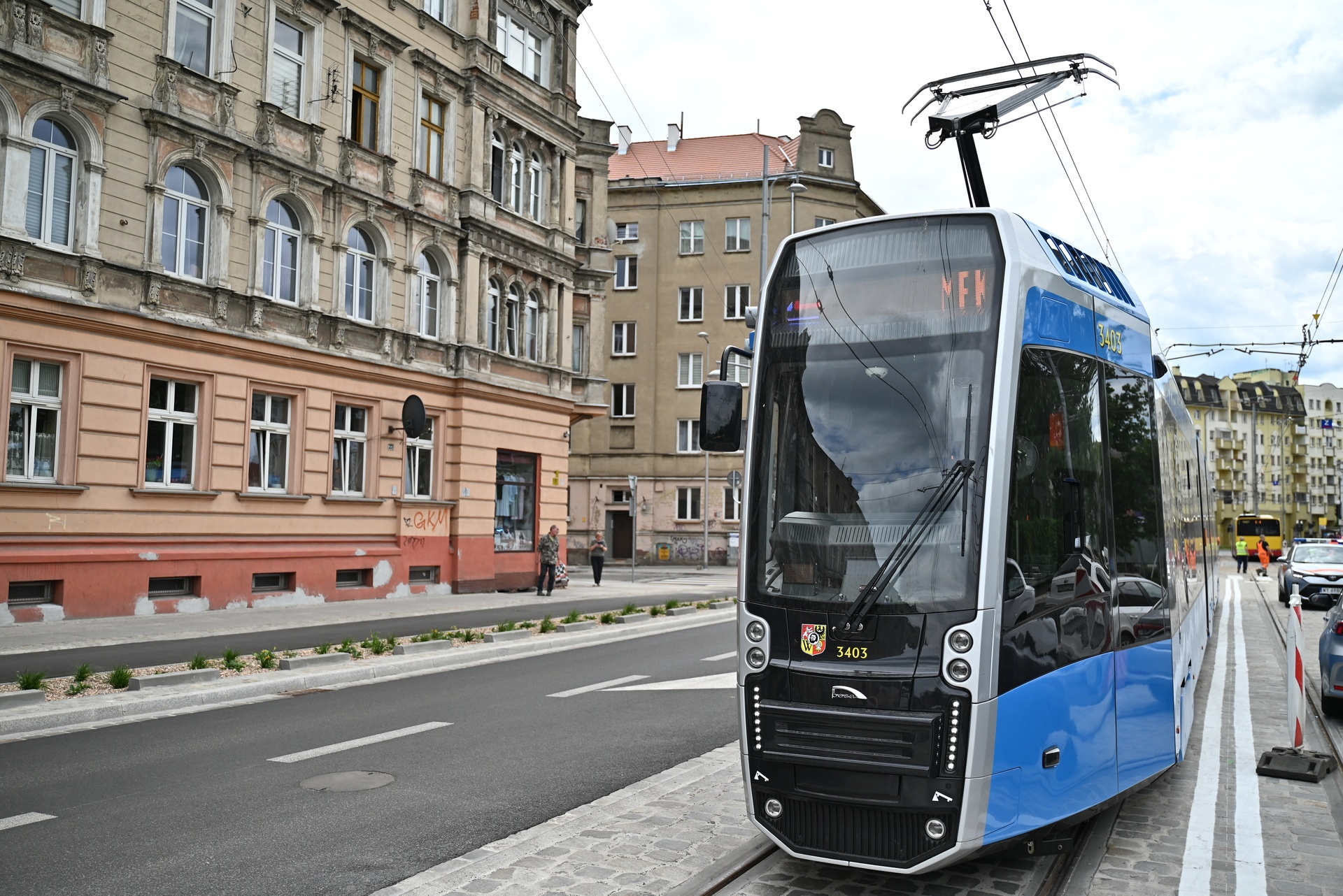 Powiększ obraz: Nowa Pesa na ul. Pomorskiej.
