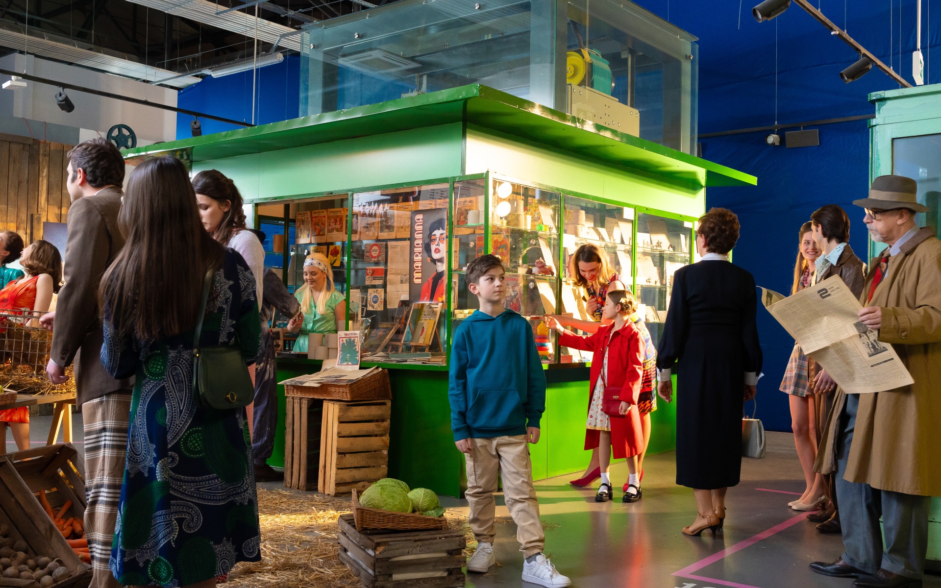 Zdjęcia z planu filmowego spotu promującego Centrum Historii Zajezdnia.