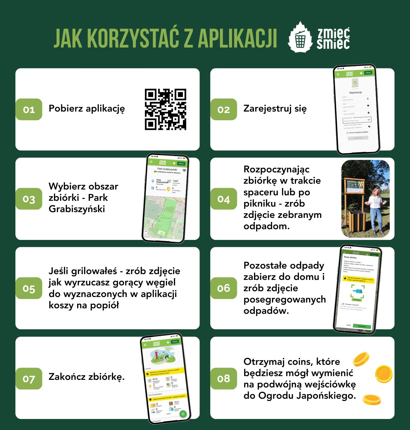 Jak korzystać z aplikacji Zmieć Śmieć?