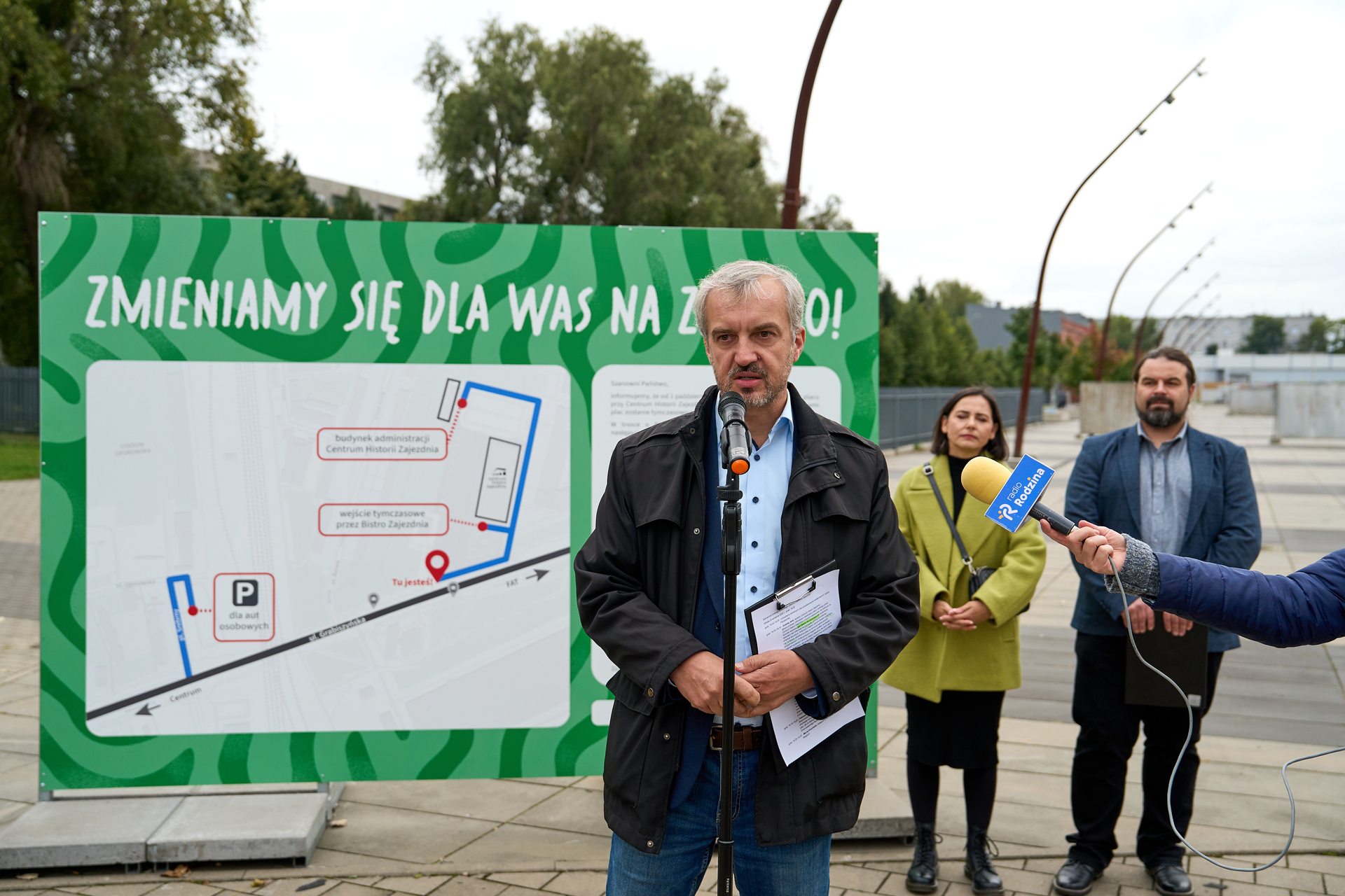 Przebudowa placu przy Centrum Historii Zajezdnia