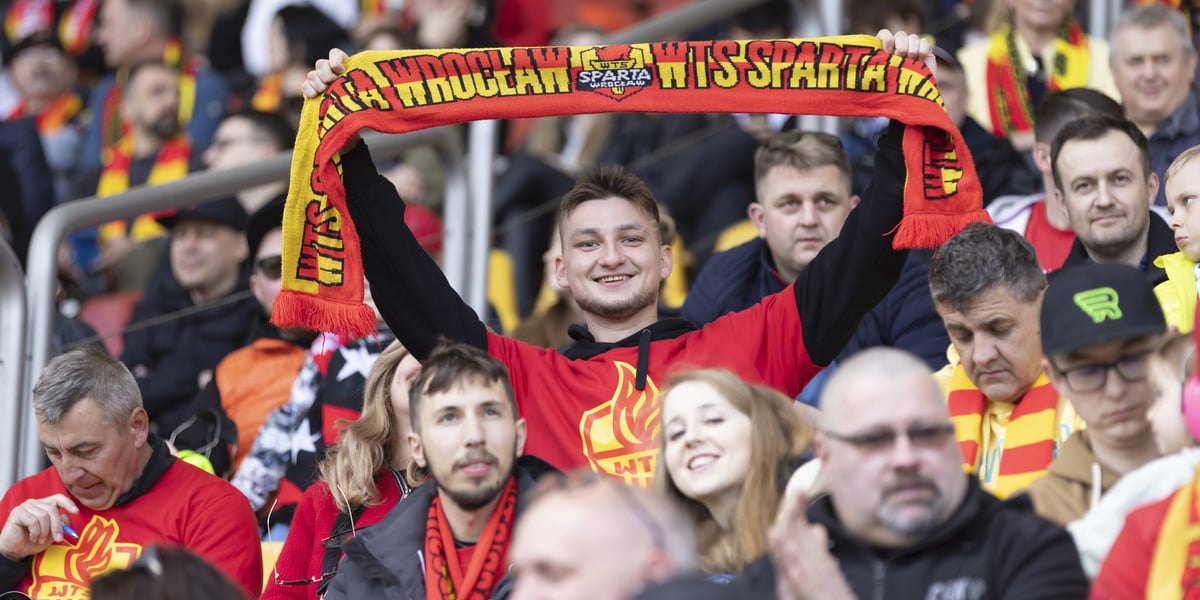 Kibice Betardu Sparty Wrocław na Stadionie Olimpijskim