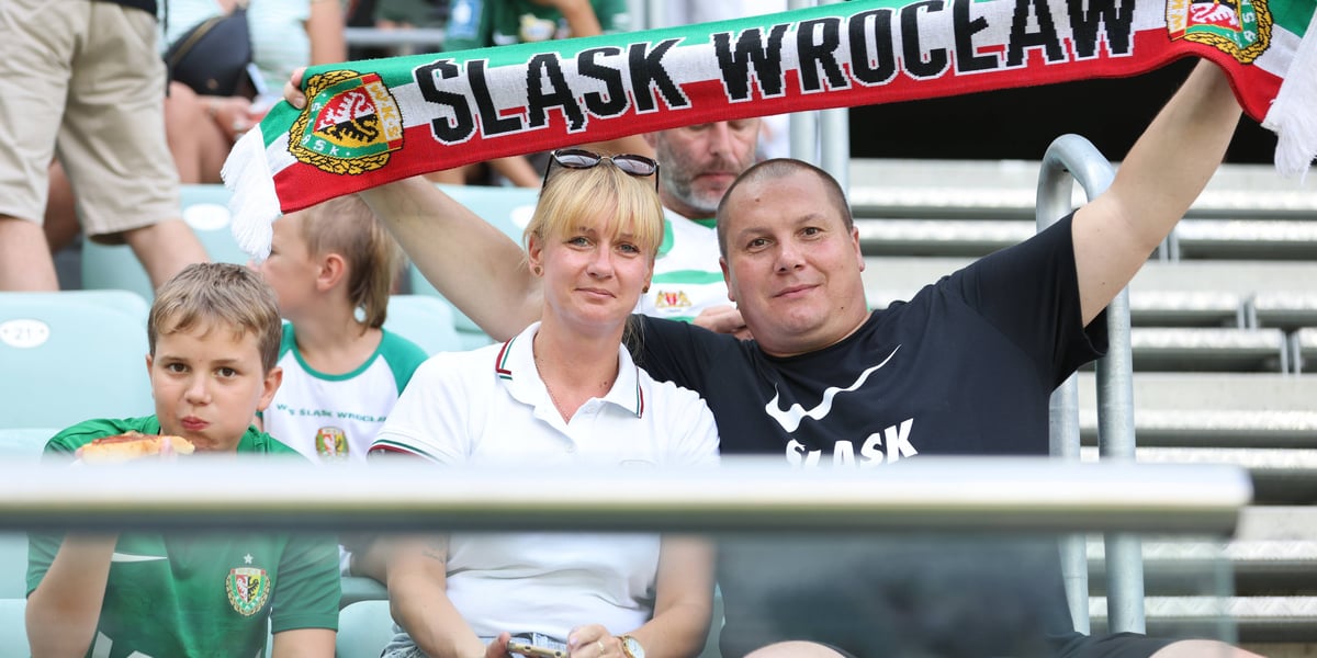Kibicie podczas meczu WKS Śląsk - Korona Kielce 18.08.2024