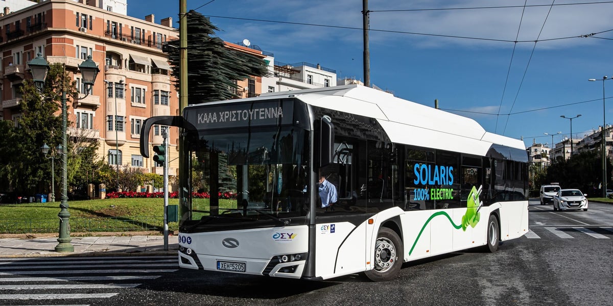 Solarid Urbino electric w Atenach. Takie pojazdy pojawią się we Wrocławiu w barwach MPK  