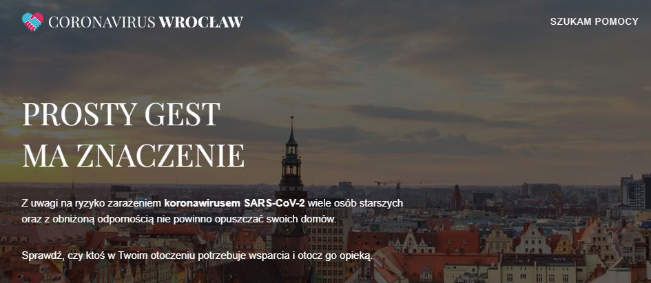 Coronawirus Wrocław: powstał portal z informacją dla szukających pomocy 
