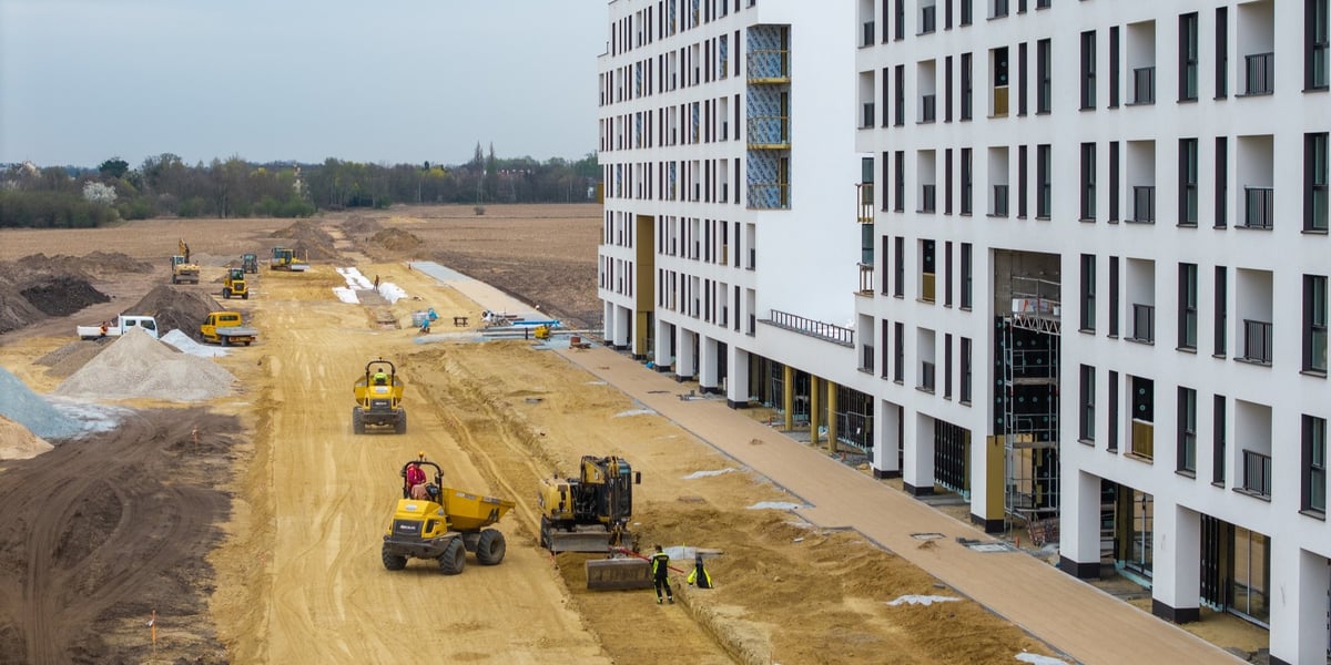 Budowa Alei Architektów na Nowych Żernikach 