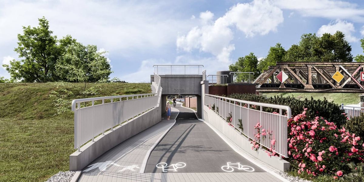 Wizualizacja: tak ma wyglądać tunel przy Kanale Miejskim pod torami kolejowymi
