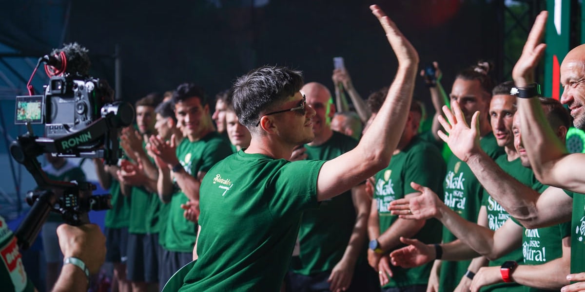 Strefa Kibica na Placu Wolności. Wrocławianie wracają do Ekstraklasy. Wrocław, 24.05.2026