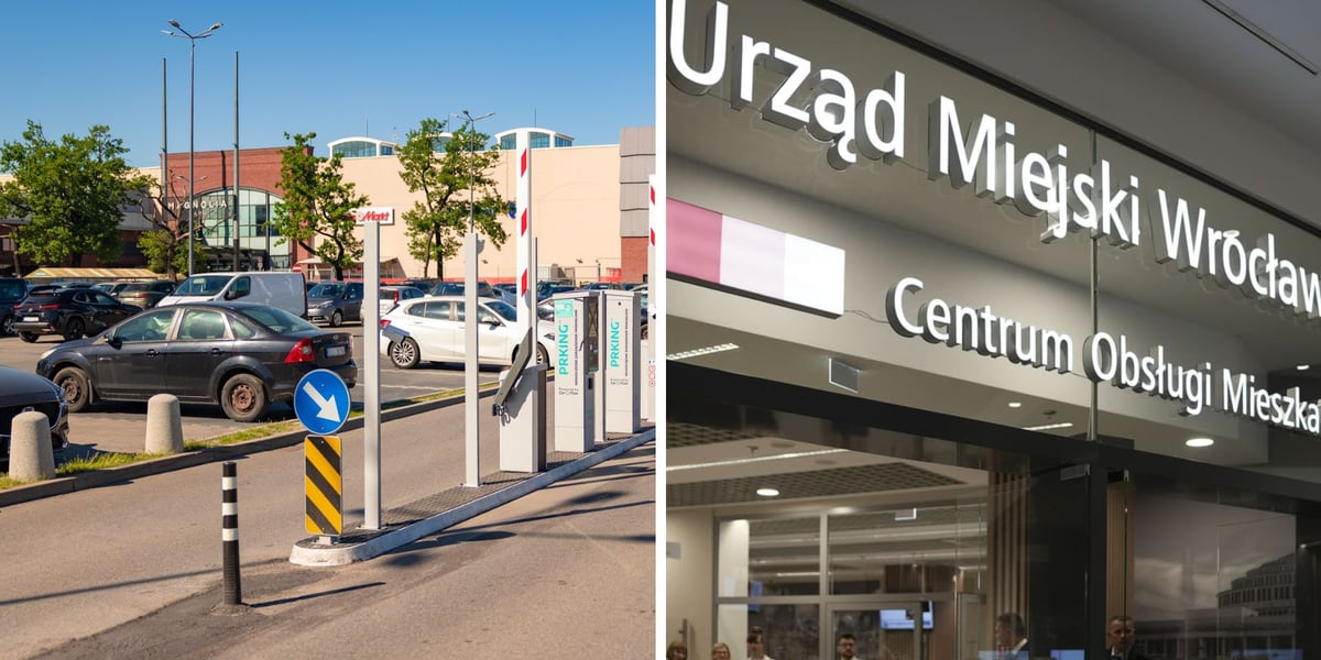Parking przed Magnolia Park, Centrum Obsługi Mieszkańca UM Wrocławia w Magnolii