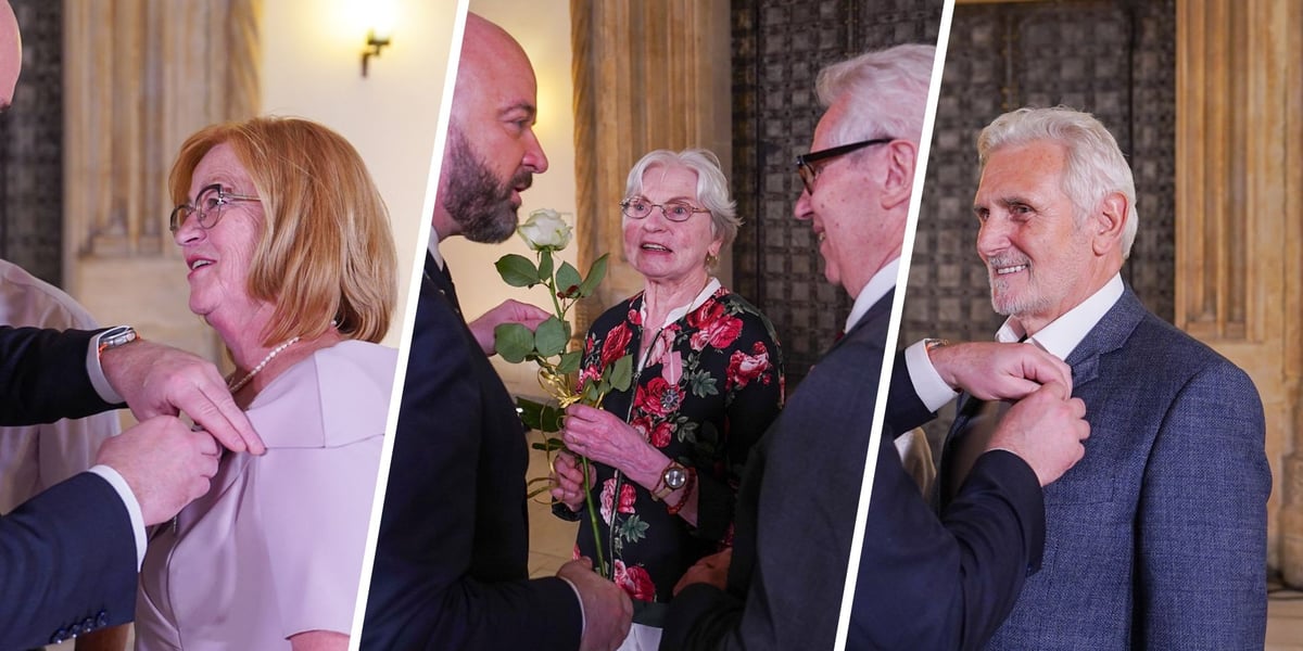 Prezydent w Starym Ratuszu odznaczał pary z wieloletnim stażem 
