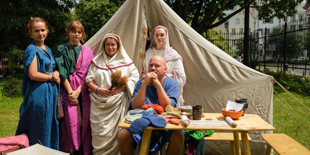 Archeologiczny festiwal "Ludzie Ognia" na dziedzińcu Arsenału. Wrocław, 13.06.2026