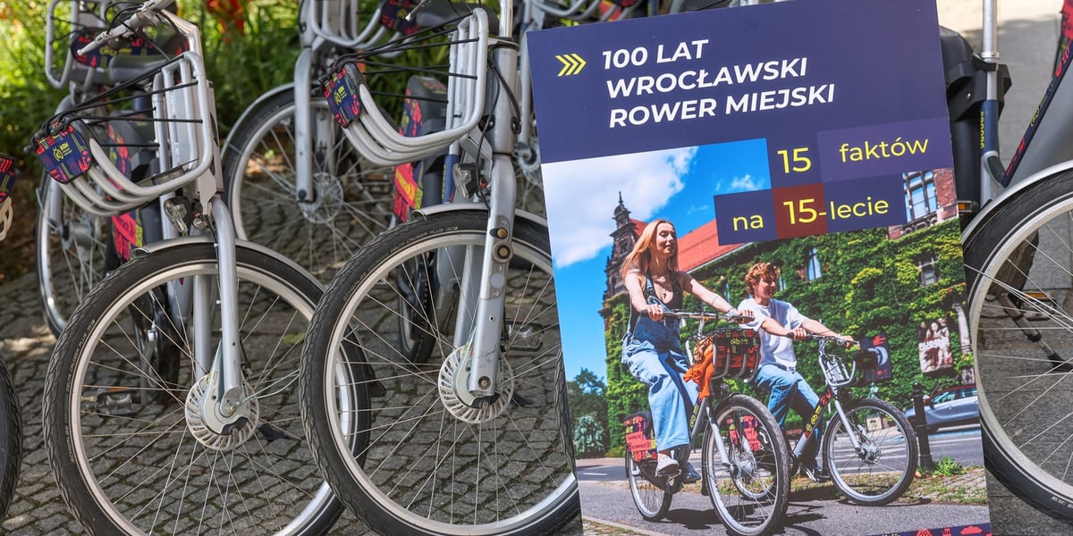 Na zdjęciu Wrocławski Rower Miejski przy placu Dominikańskim, to najpopularniejsza stacja we Wrocławiu