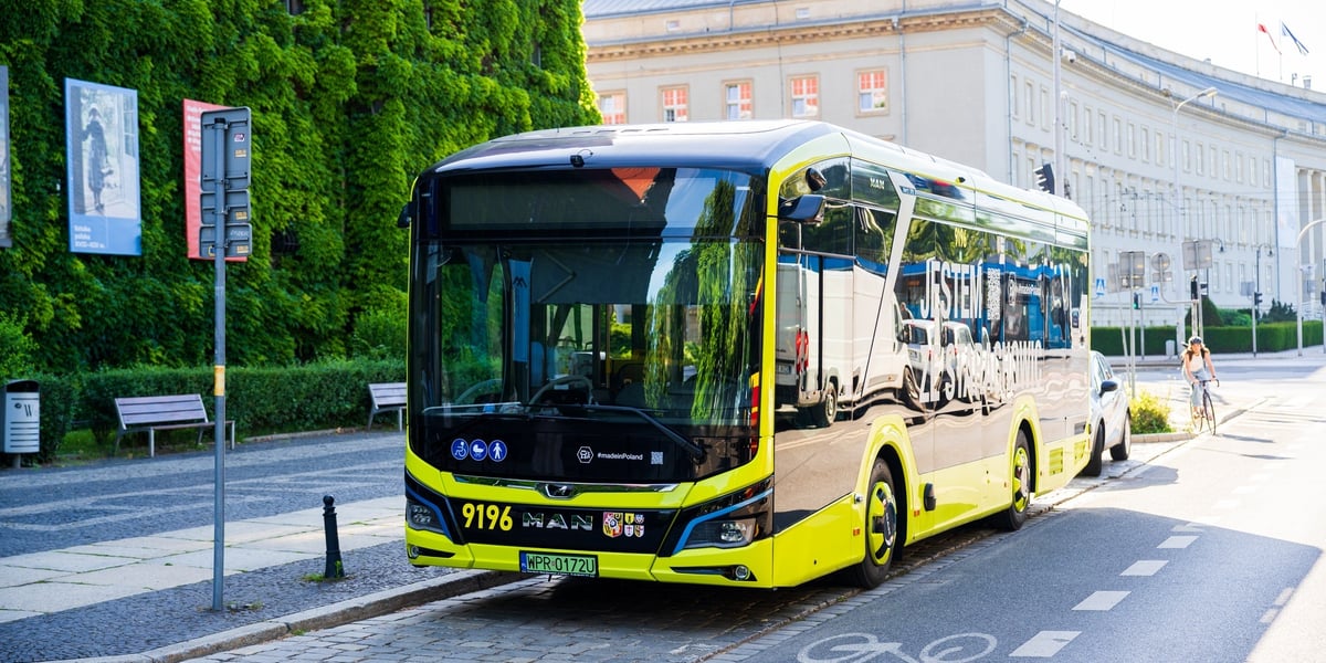 Elektryczny autobus MAN Lion’s City 10 E we Wrocławiu