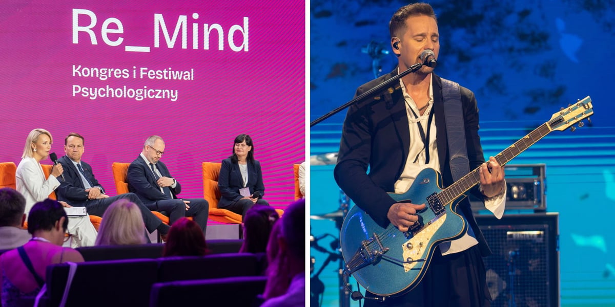 Kongres i Festiwal Re_Mind we Wrocławiu, który trwał w dniach 22-24 czerwca. Z lewej wykład i panel z udziałem Wicepremiera i Ministra Spraw Zagranicznych Radosława Sikorskiego, z prawej koncert  „Re_Mind. Chcę to powiedzieć”g