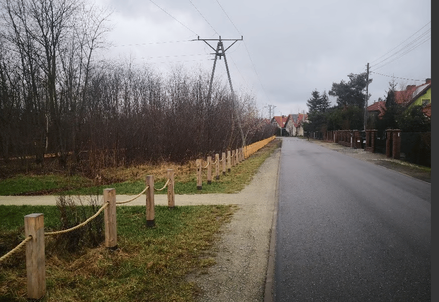 Budowa drogi dla pieszych w ul. Melioranckiej we Wrocławiu