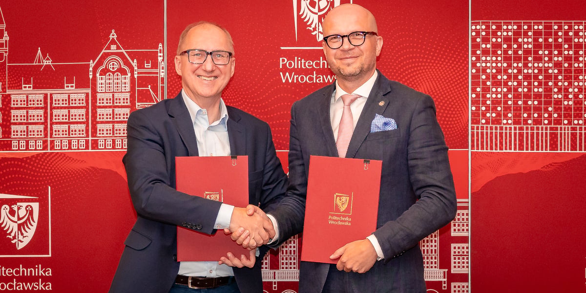 Rektor Arkadiusz Wójs i wiceprezydent Jakub Mazur, 8 lipca 2026