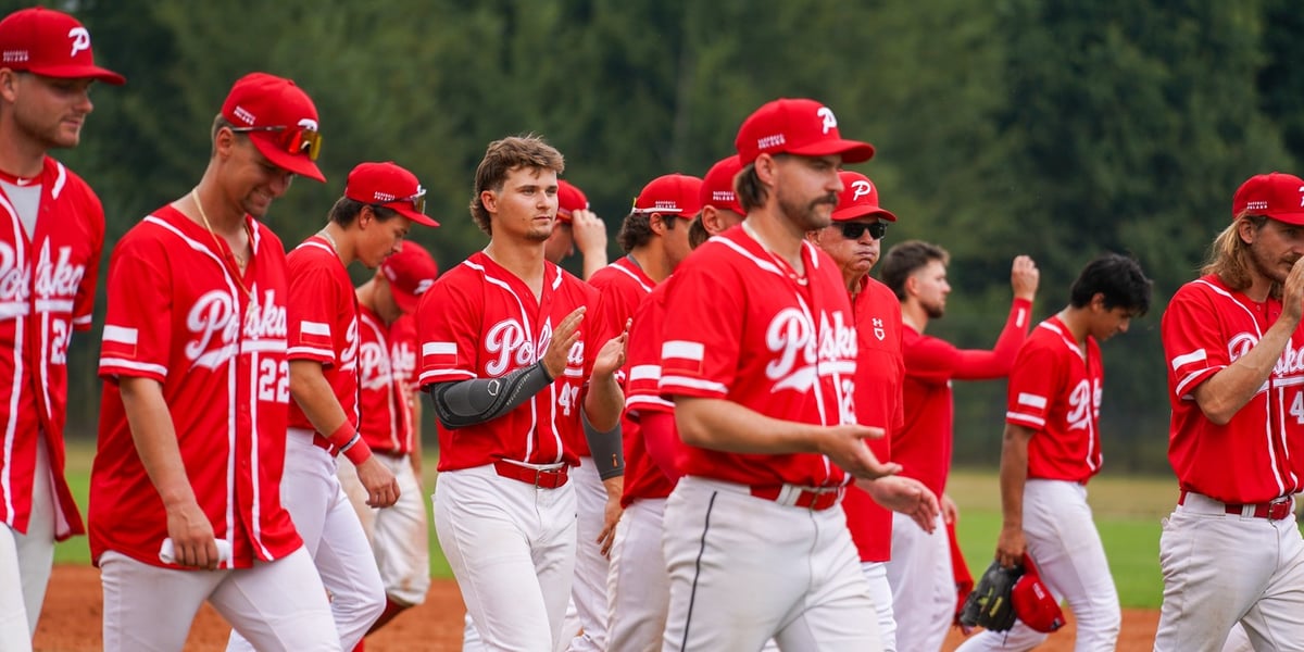Reprezentacja Polski w baseballu podczas finałowego meczu Mistrzostw Europy Grupy B w Baseballu we Wrocławiu. 