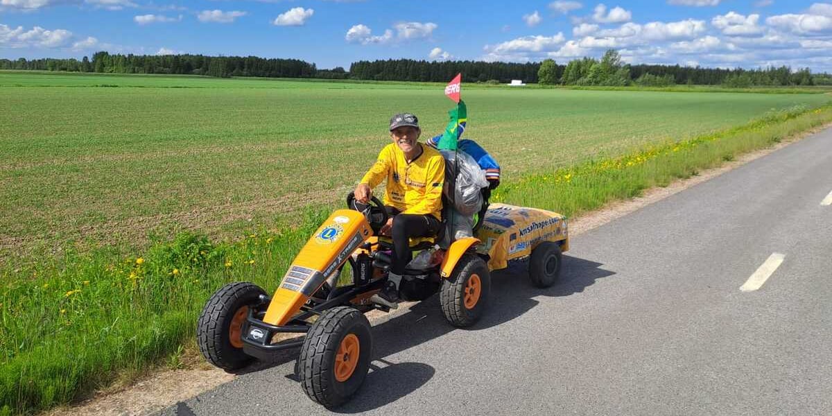 José Geraldo de Souza Castro w trasie przez Polskę