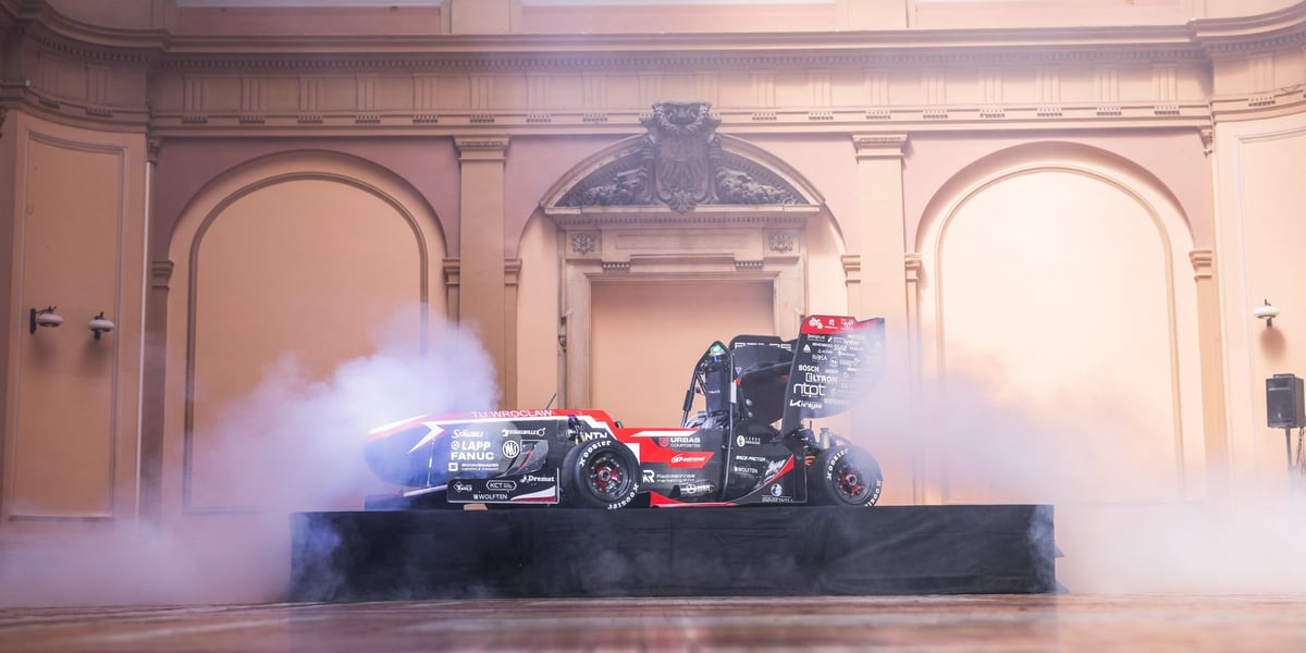 RT12e to pierwszy elektryczny bolid w historii koła naukowego PWr Racing Team