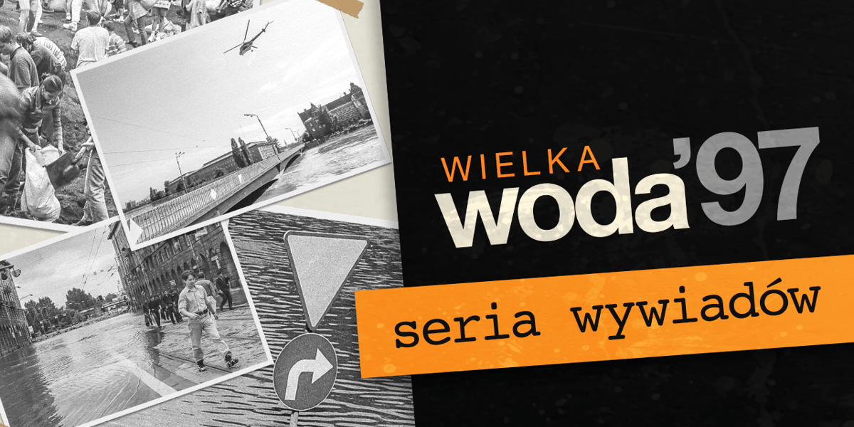 na zdjęciu powódź Wrocław 1997