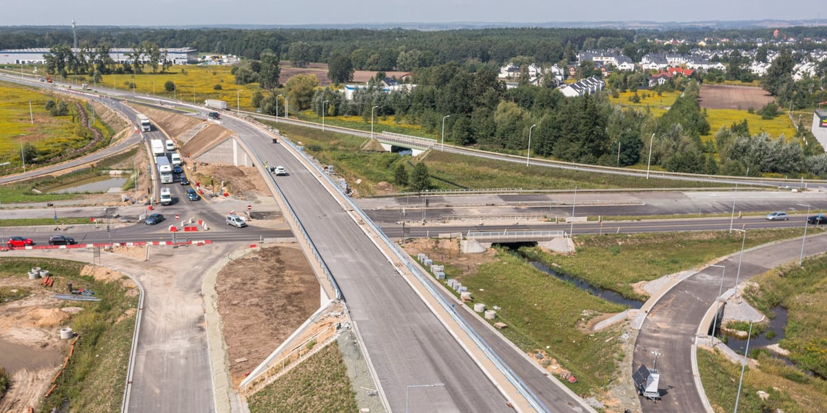 Budowa wschodniej obwodnicy Wrocławia, sierpień 2022