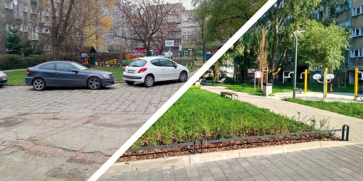 Metamorfoza podwórka otoczonego pl. Nowy Targ, pl. Nankiera i ul. Jodłową w centrum miasta