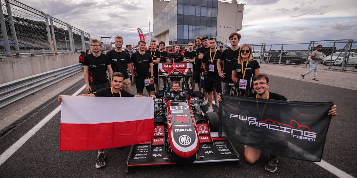 Załoga koła naukowego PWr Racing Team odwiedziła słynny węgierski tor Hungaroring