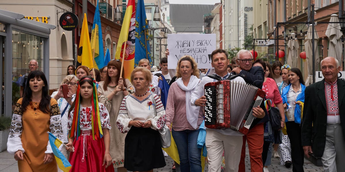 Marsz Niepodległości Ukrainy przeszedł ulicami Wrocławia 