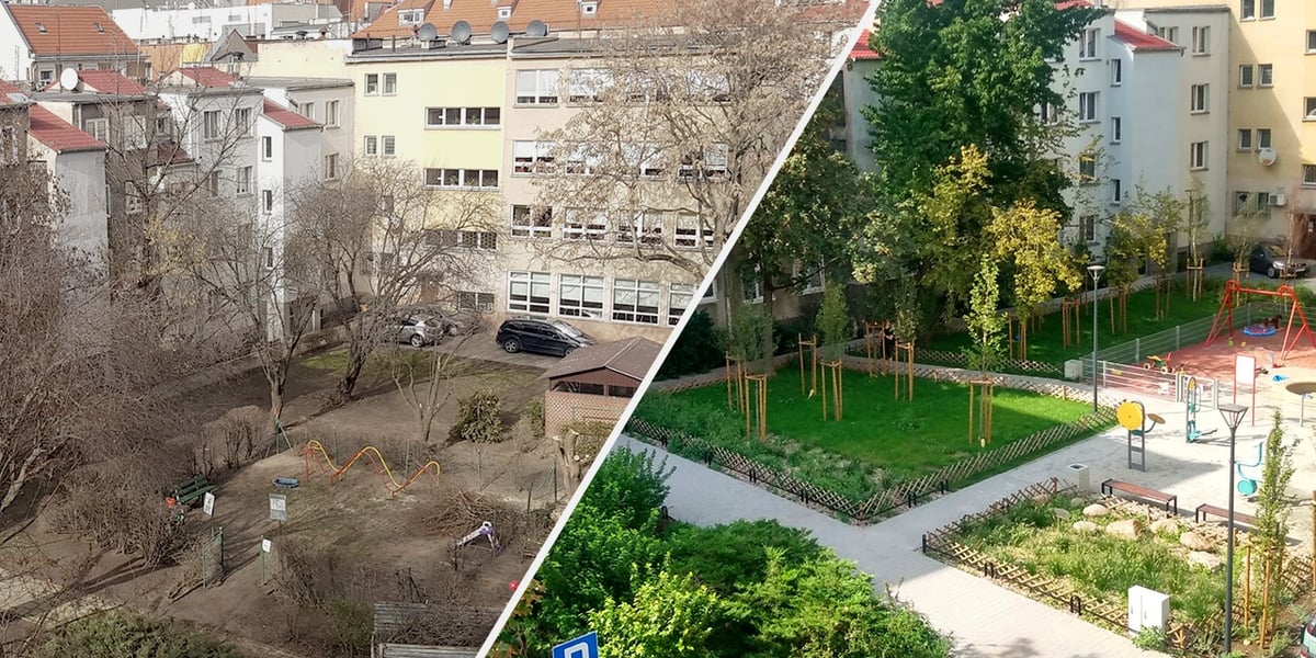 Na podwórku między pl. Nowy Targ i ul. Kotlarską powstały podziemne pojemniki na śmieci, z których chętnie korzystają okoliczni mieszkańcy.
