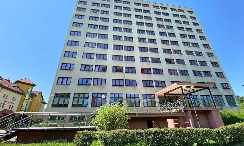 Na zdjęciu: dom studencki Arka na wrocławskim Biskupinie