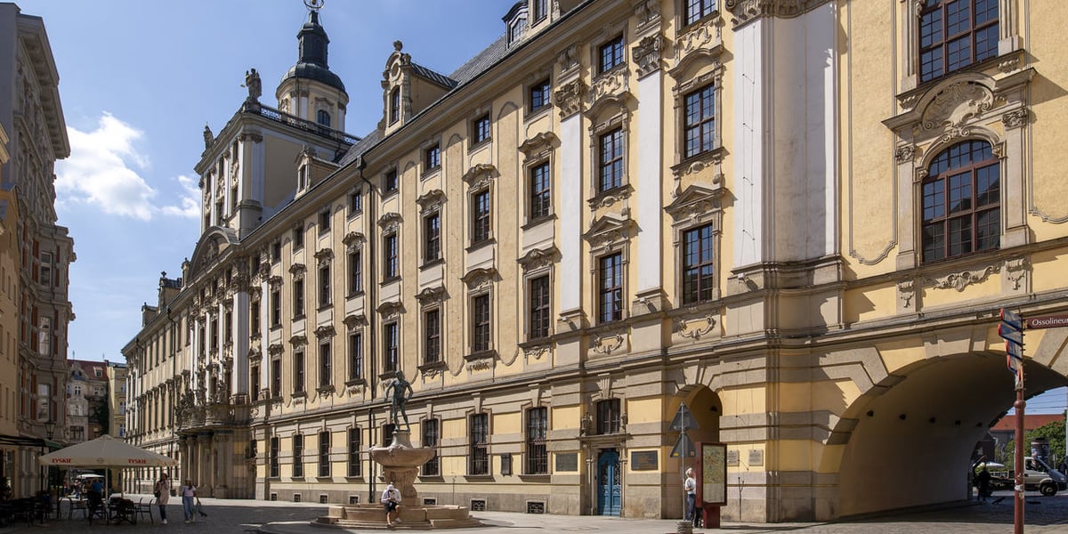 Na zdjęciu gmach główny Uniwersytetu Wrocławskiego