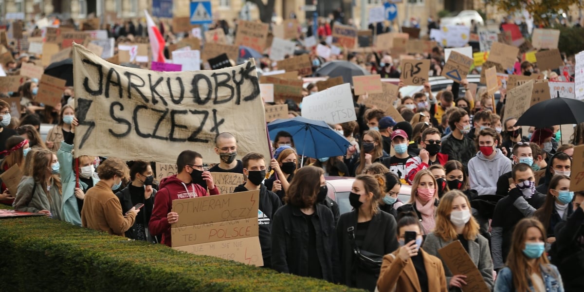 28 października 2020 - protest studentów wrocławskich uczelni