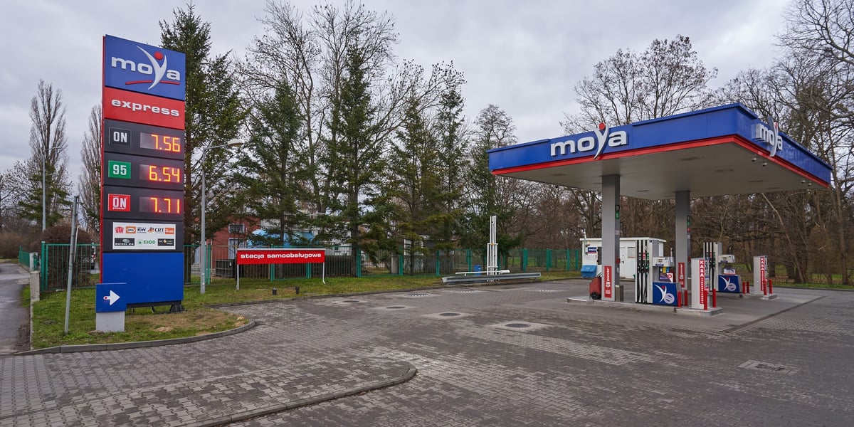 Na zdjęciu stacja paliw Moya przy ul. Krakowskiej 50 we Wrocławiu