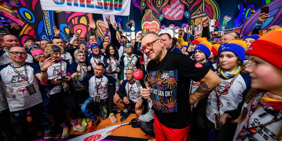 Studio Finału WOŚP 2024 i Jurek Owsiak