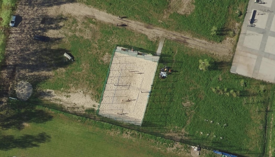 Widok z góry na boisko