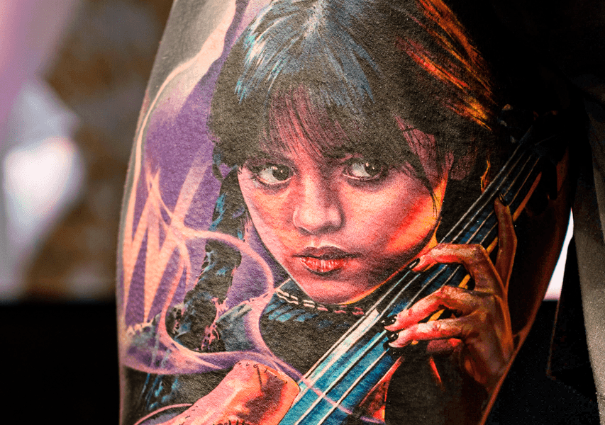 2 miejsce w kategorii Najlepszy Tatuaż Konwentu -  Alex Zakharov / Space Tattoo 