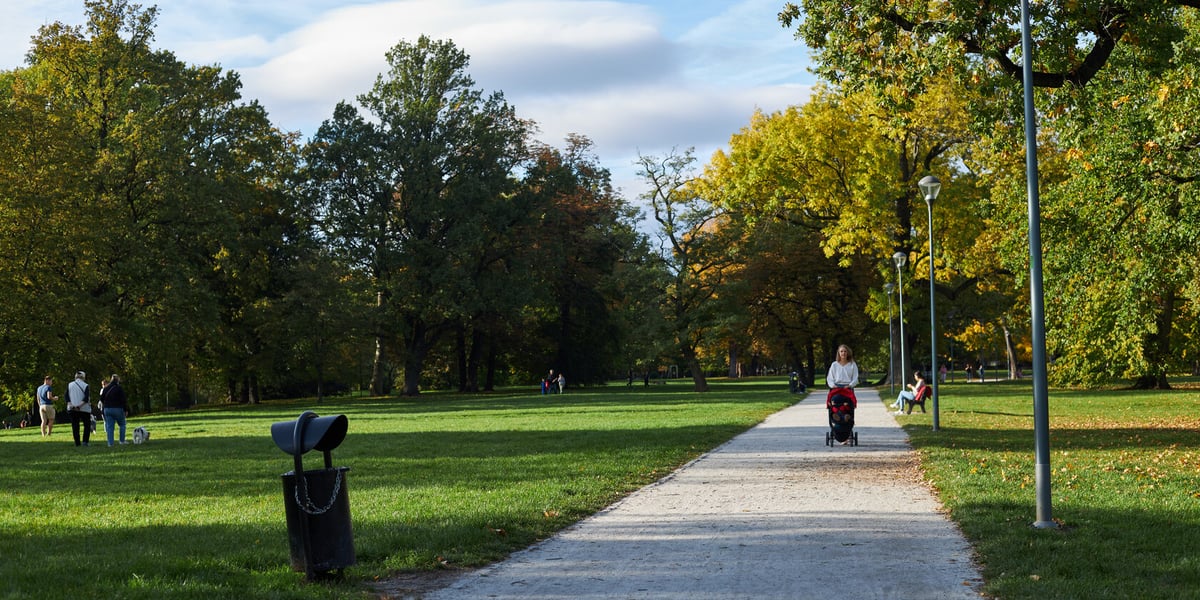 Oświetlenie Parku Klecińskiego