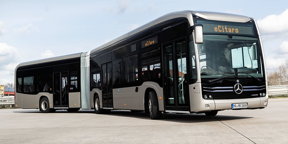 Autobus elektryczny marki Mercedes, który będzie testowany