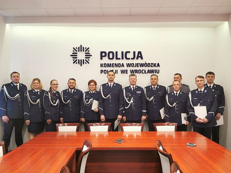 Nowi kierownicy w Dolnośląskiej Policji 