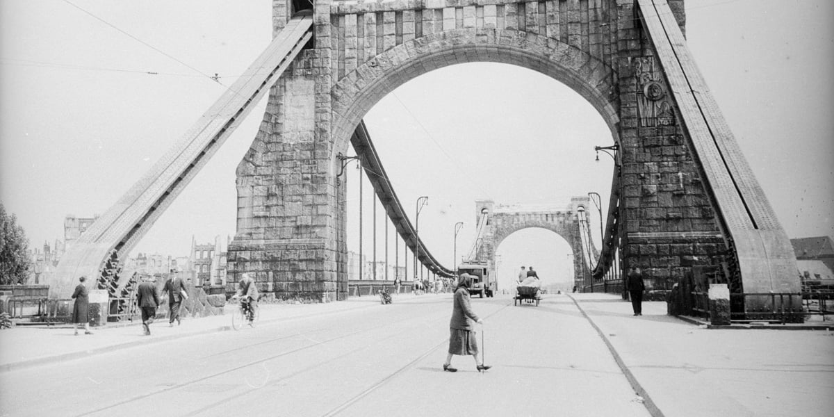 Most Grunwaldzki we Wrocławiu w latach 1946-48