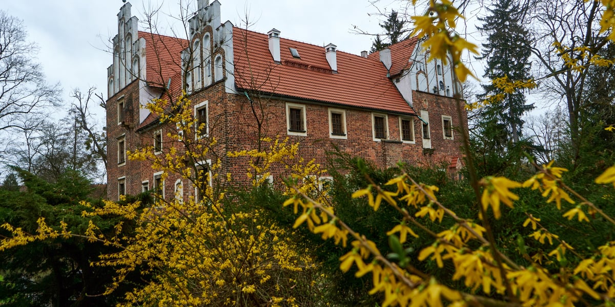 Zamek na wodzie otoczony jest pakiem zachęcającym do spacerów. Poza podziwianiem gotycko-renesansowej bryły, warto zobaczyć również jego wnętrza.