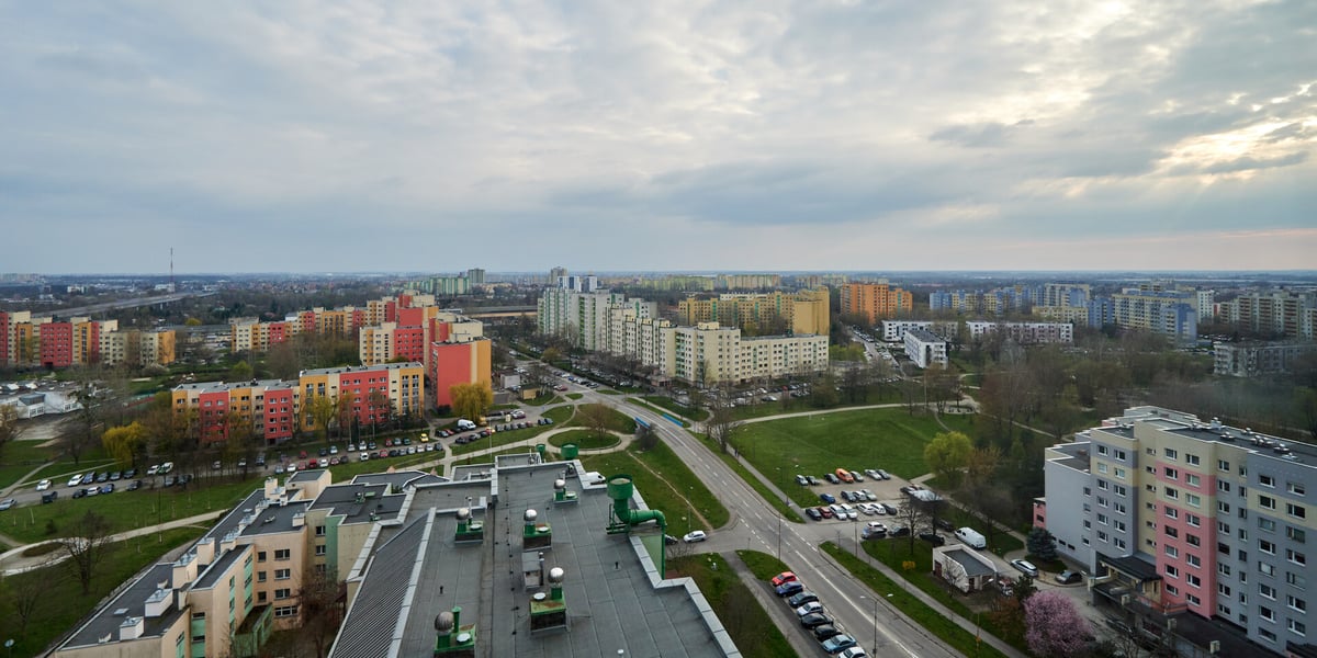 Panorama Gądowa Małego, wrocławskiego osiedla