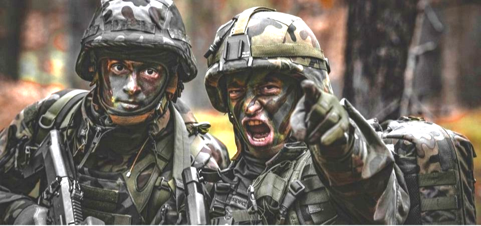 Kobiety i mężczyźni, żołnierze wojska polskiego w mundurach, zdjęcie ilustracyjne