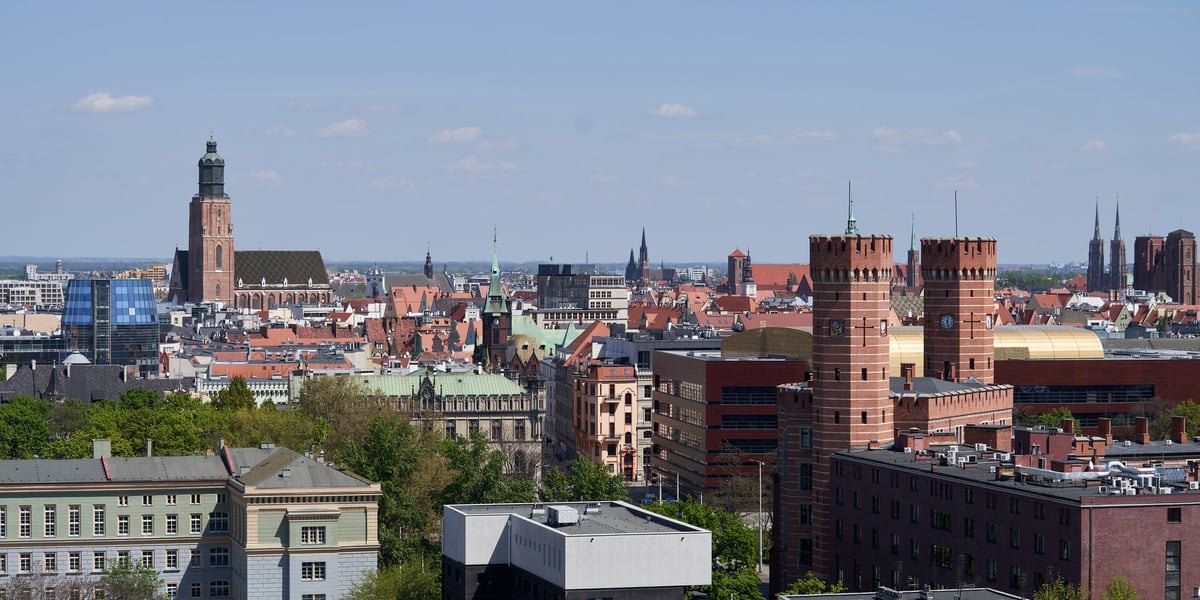 Wrocław z lotu ptaka