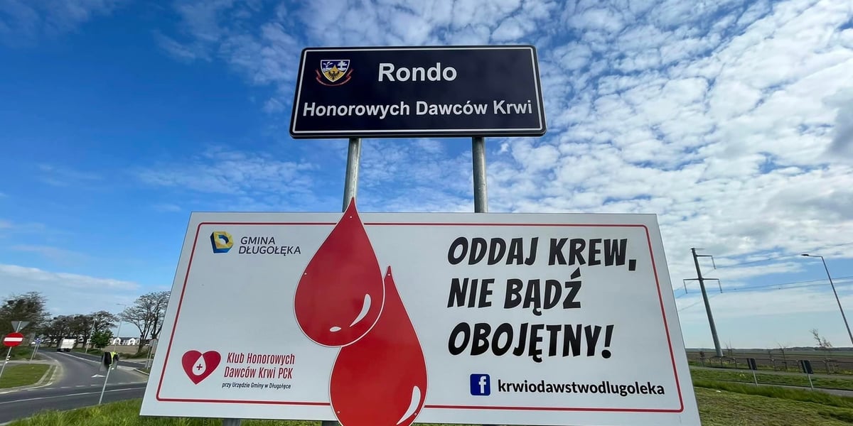 Rondo im. Honorowych Dawców Krwi w gminie Długołęka