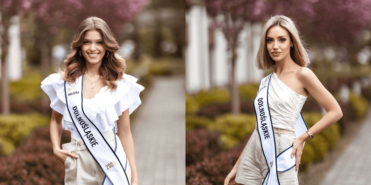 Od lewej: Martyna Rurańska i Agata Weis - finalistki Miss Polski 2023 z Dolnego Śląska