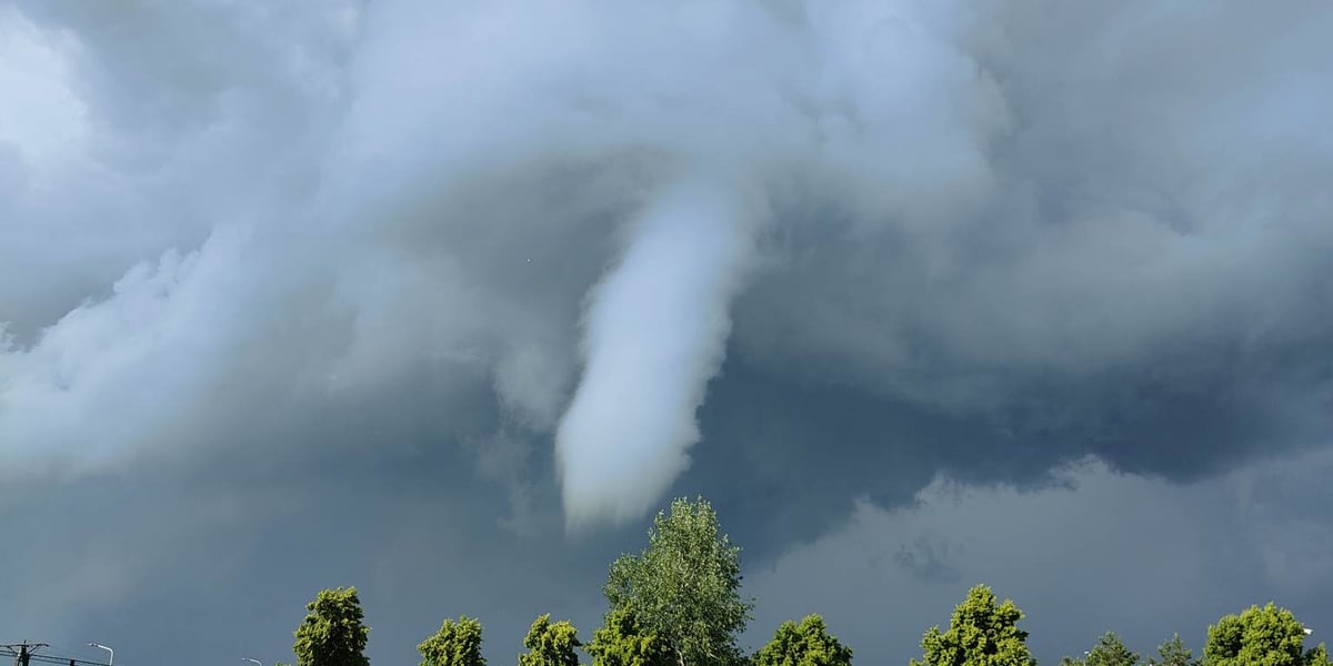 Lej trąby powietrznej pod Wrocławiem