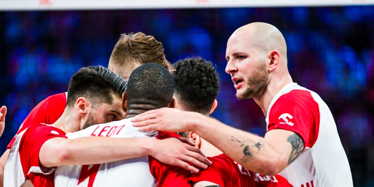 Siatkarze polskiej reprezentacji w meczu Ligi Narodów w ćwierćfinale