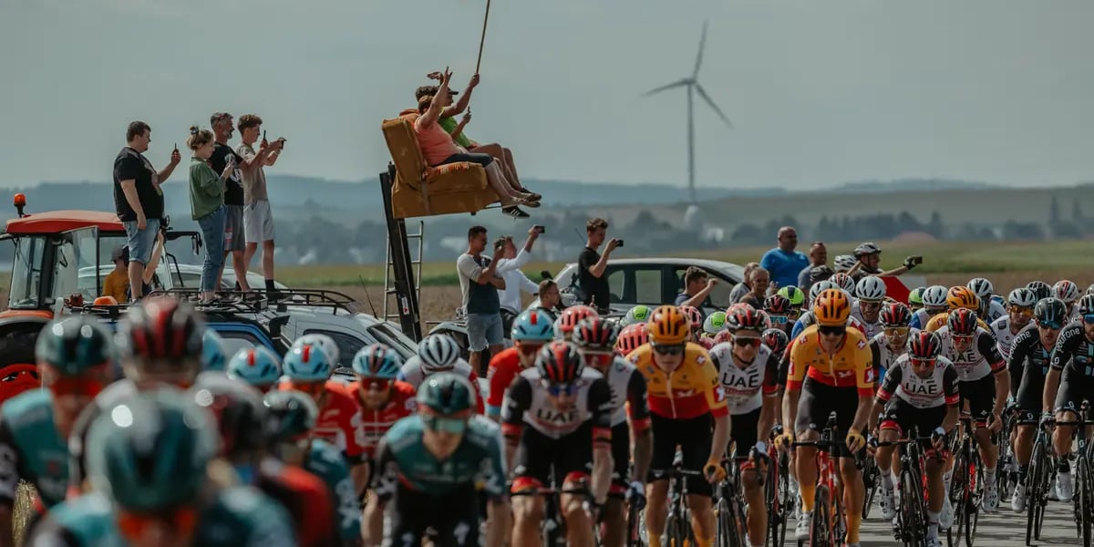 Peleton kolarzy Tour de Pologne